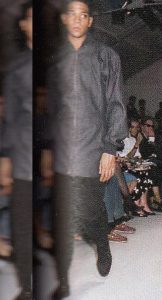 コムデギャルソンオムプリュス　コレクション　LOOK　ルック　ランウェイ runway　1987ss  ジャン＝ミシェル・バスキア Jean Michel Basquiat