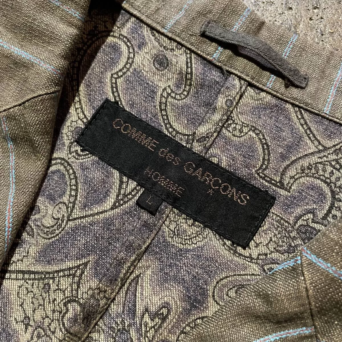 COMME des GARCONS HOMME 2003ss 袖切替インサイドアウト