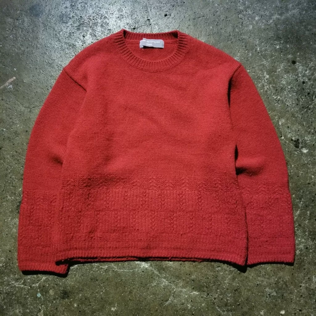 COMME des GARCONS HOMME 2002AW 裾切替ニット 日本全国のお客様から